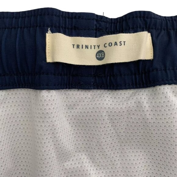 Trinity Coast Color Block Swim Trunks B&T Size 4XB Blue Combo 3 Pockets UPF 40+ - Picture 7 of 8